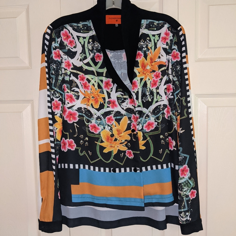 CLOVER CANYON patterned top